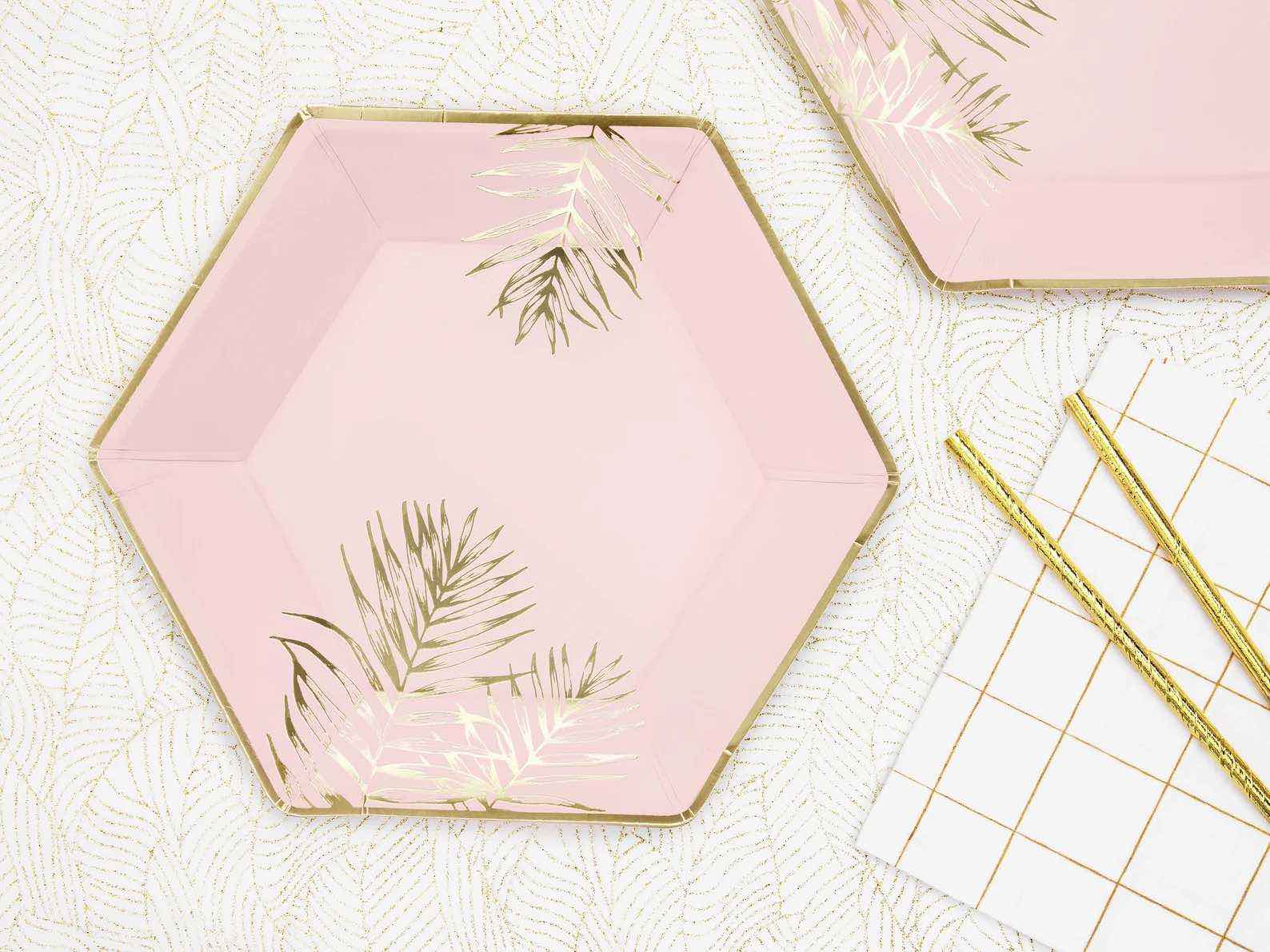 Tropical Pink Paper Plates