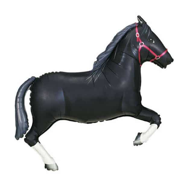 Horse Balloon Sculptures Black Horse Foil Balloon