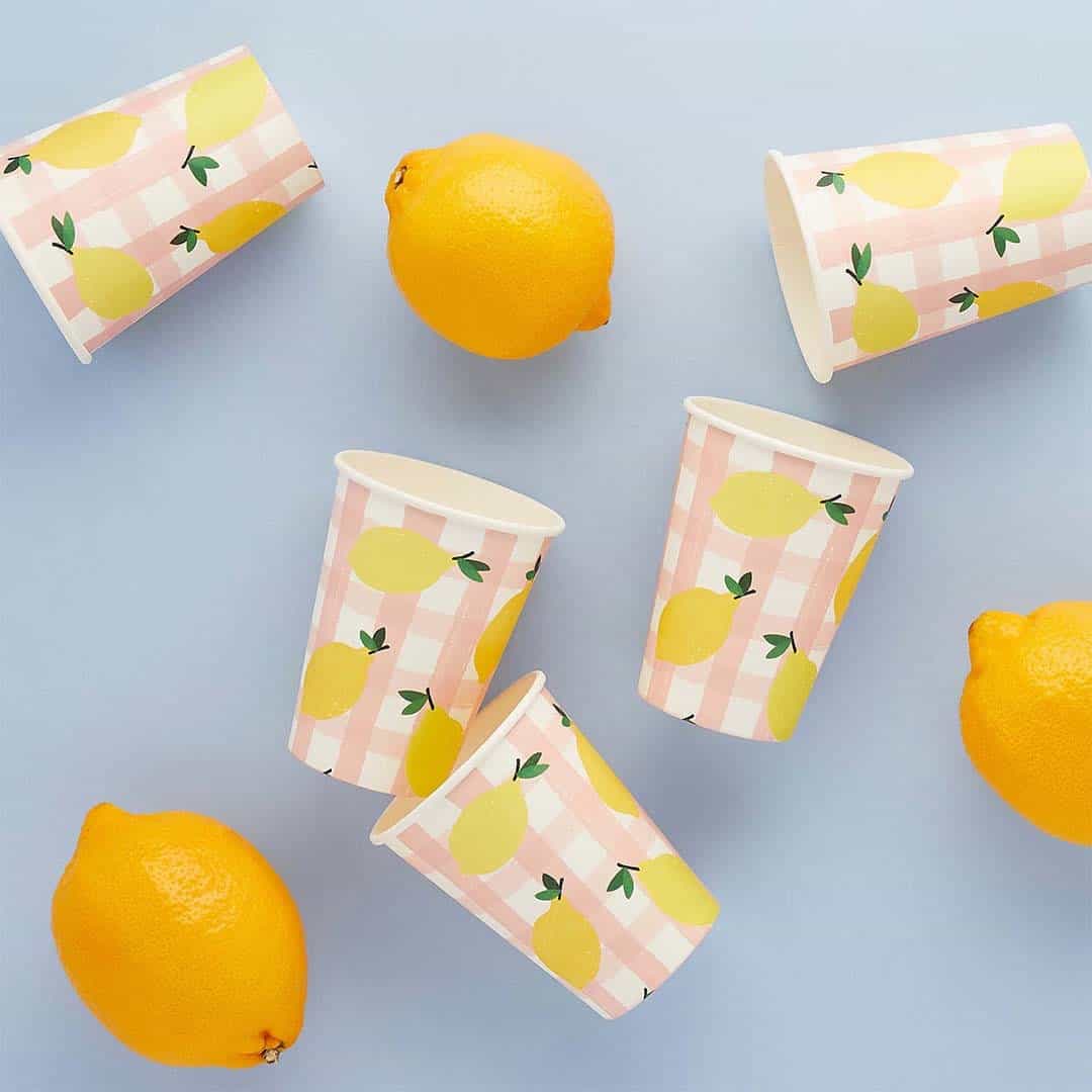 lemons tableware cups lemons tableware cups