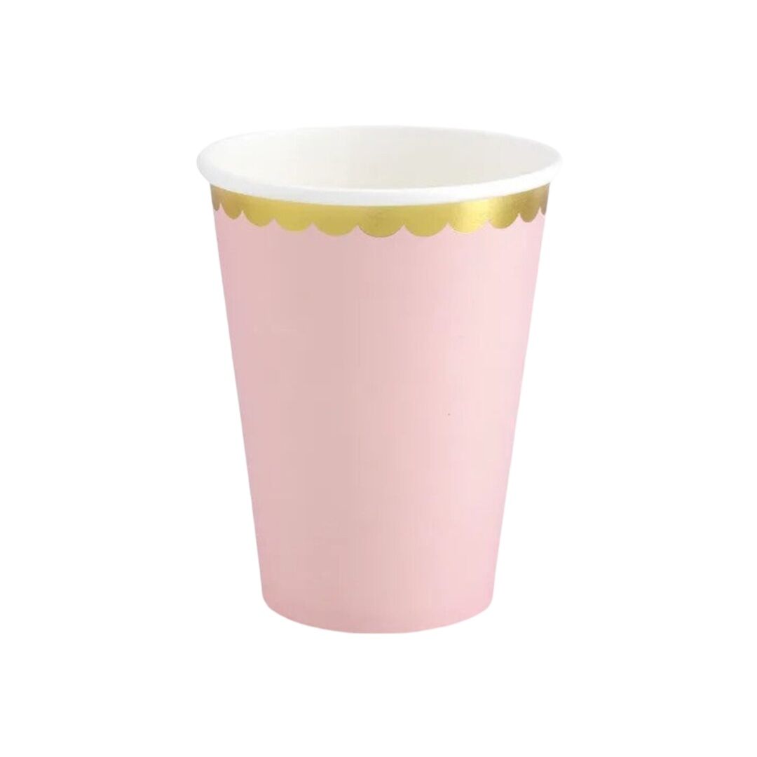 Pastel Pink Paper Cups