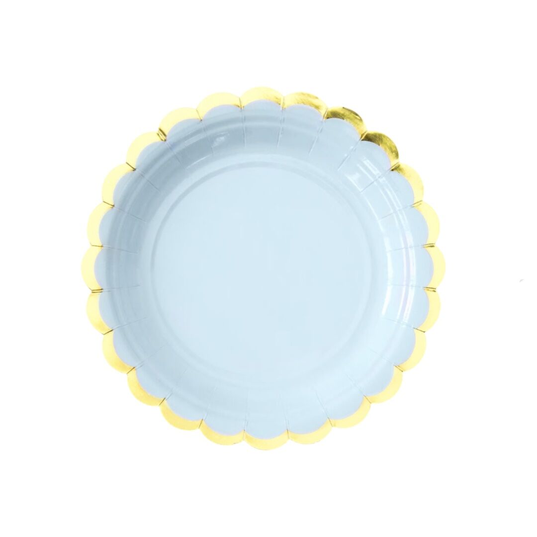 Pastel Blue Paper Plates
