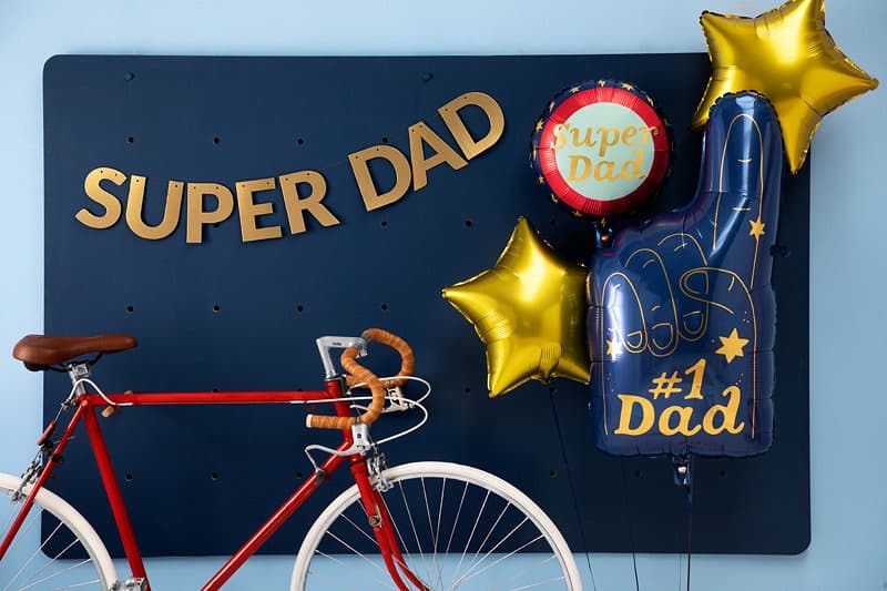 Best Dad Cake Topper Super Dad Fathers day Set Up