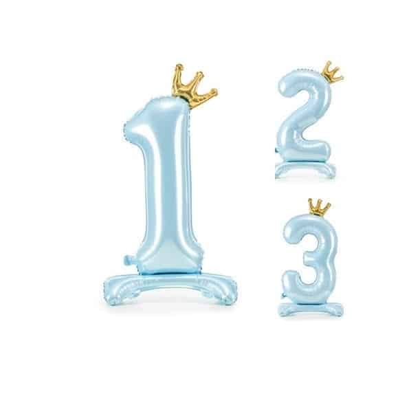Baby Blue Foil Balloon Number 1 Baby Blue Foil Balloon Number 1