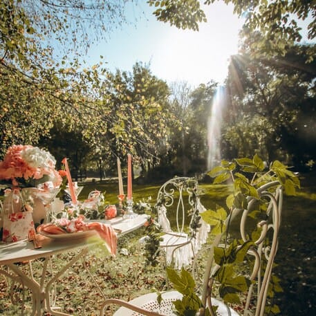 Floral Tableware Set up