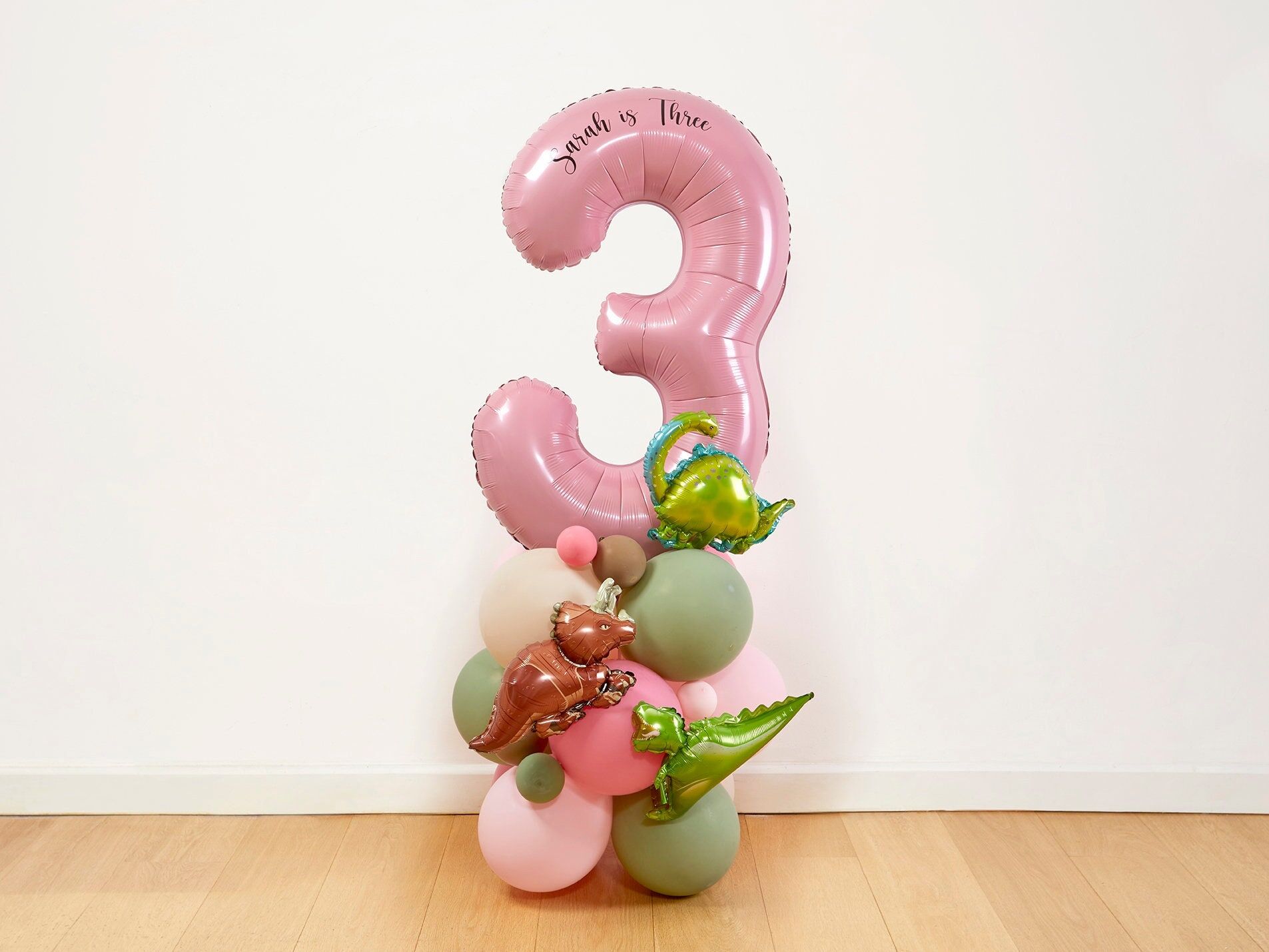 Pink Dinosaur Balloon Sculpture