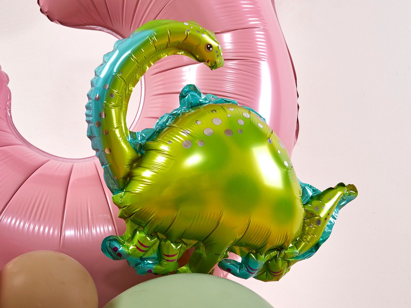 Pink Dinosaur Balloon Sculpture dinosaur foil balloon