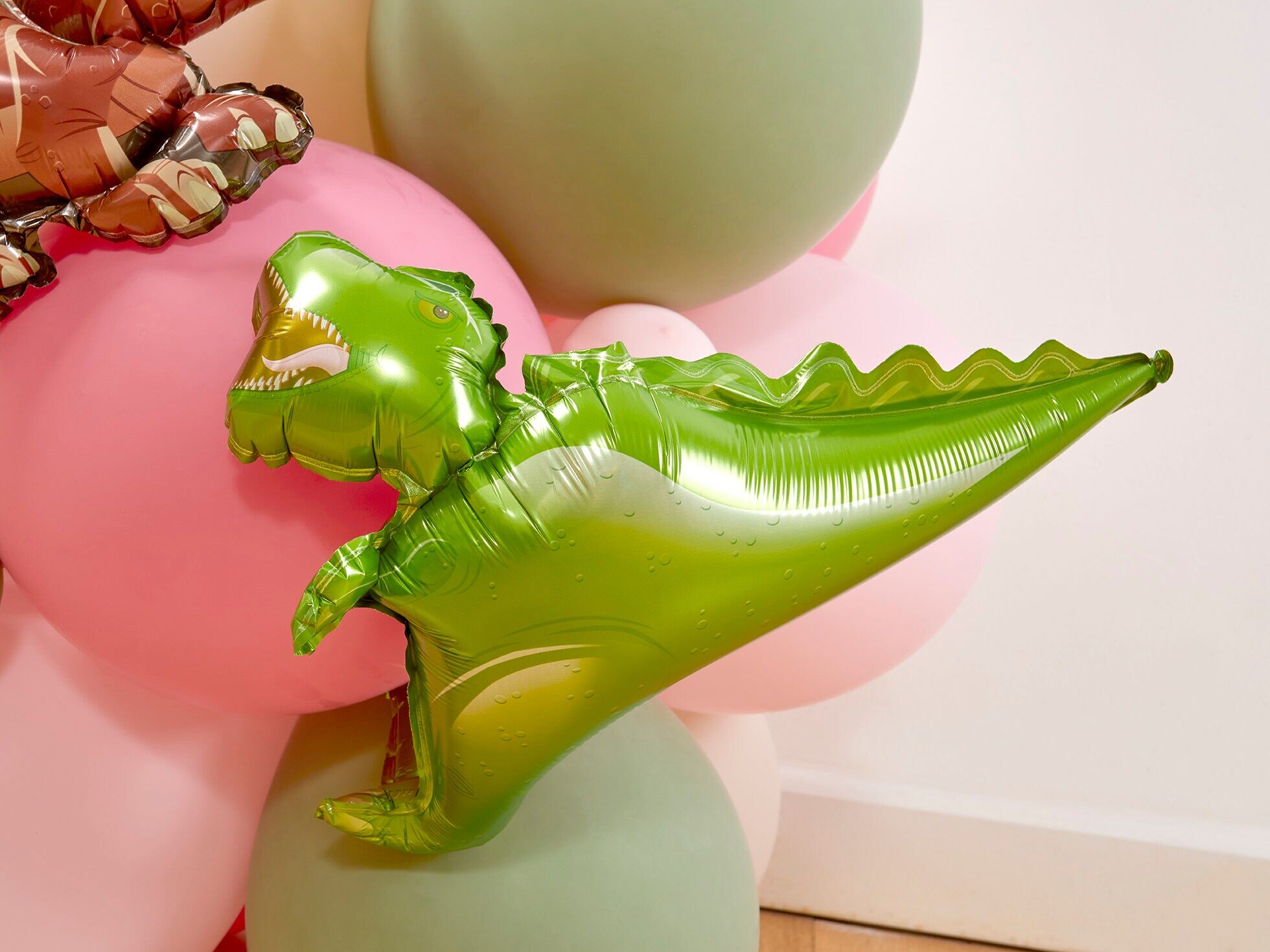 Pink Dinosaur Balloon Sculpture dinosaur foil balloon