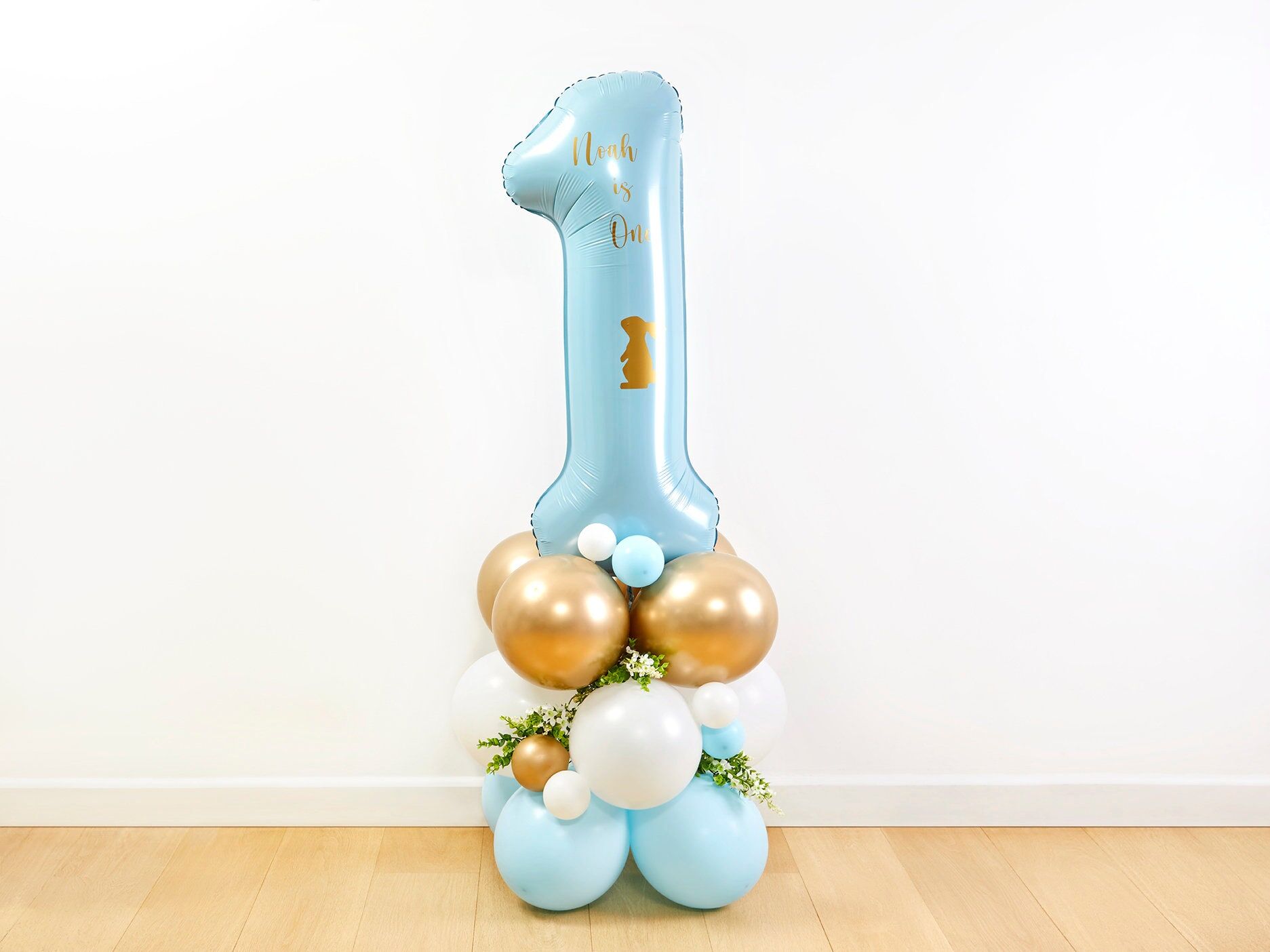 Bunny Blue Balloon Sculptures