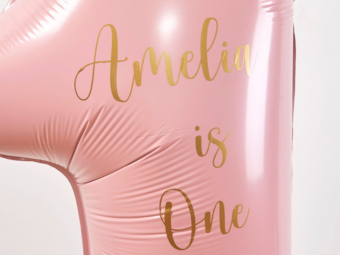 Bunny Pink Balloon Sculptures Gold Vinyl Stickers