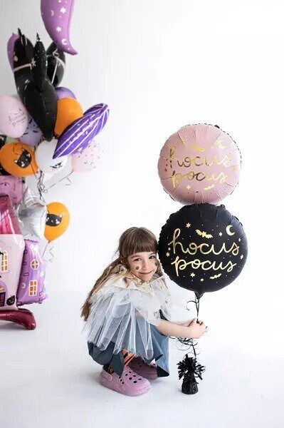 Hocus Pocus Pink Foil Balloon Hocus Pocus Pink & Black Foil Balloon