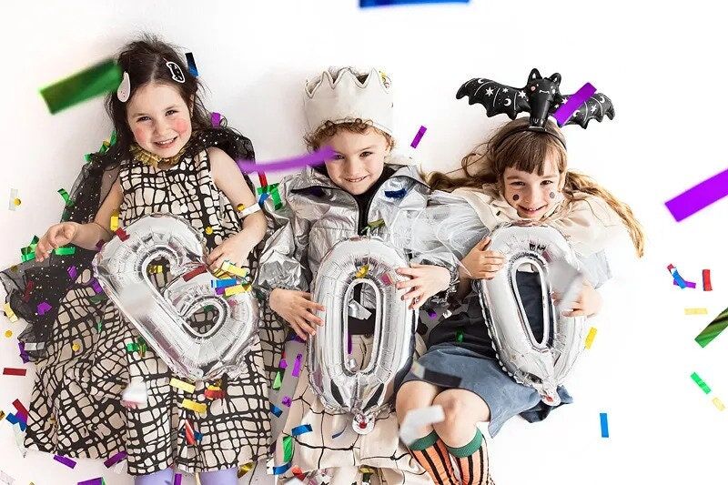 Halloween Cute Bat Foil Balloon Halloween Boo Foil Silver Balloons