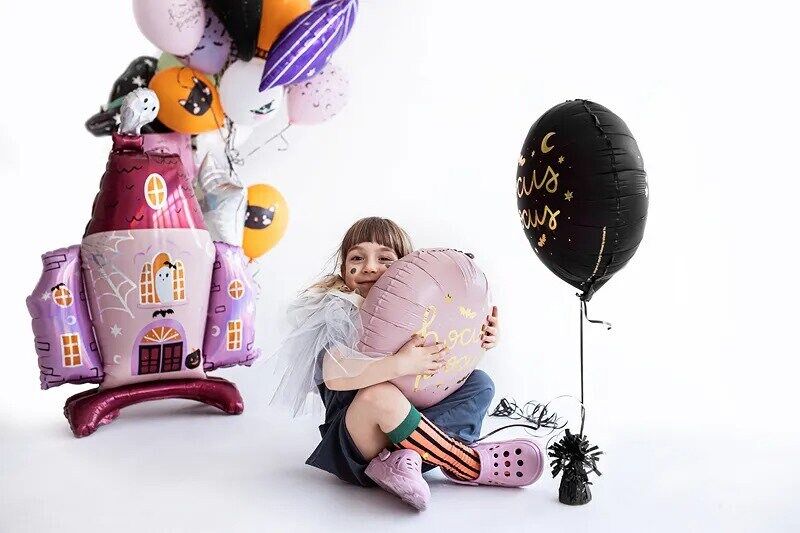 Hocus Pocus Pink Foil Balloon Hocus Pocus Foil Pink and Black Balloon