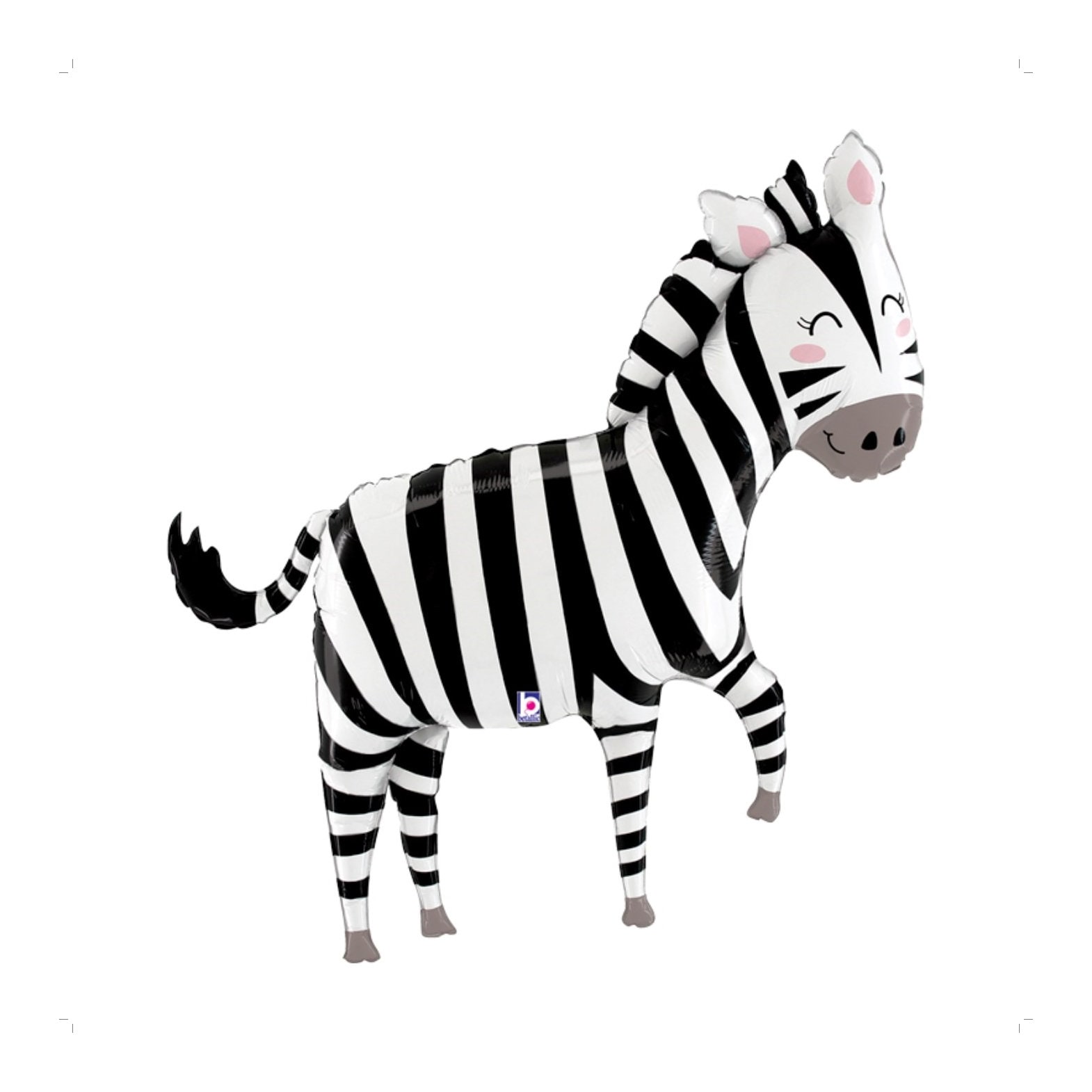 Jumbo Animal Foil Balloons Zebra Foil Balloon