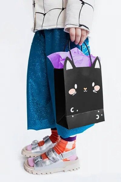 Halloween Cute Cat Face Halloween Cat Face Party Bag