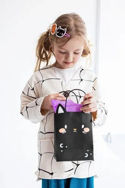 Halloween Cute Cat Face Halloween Cat Face Party Bags