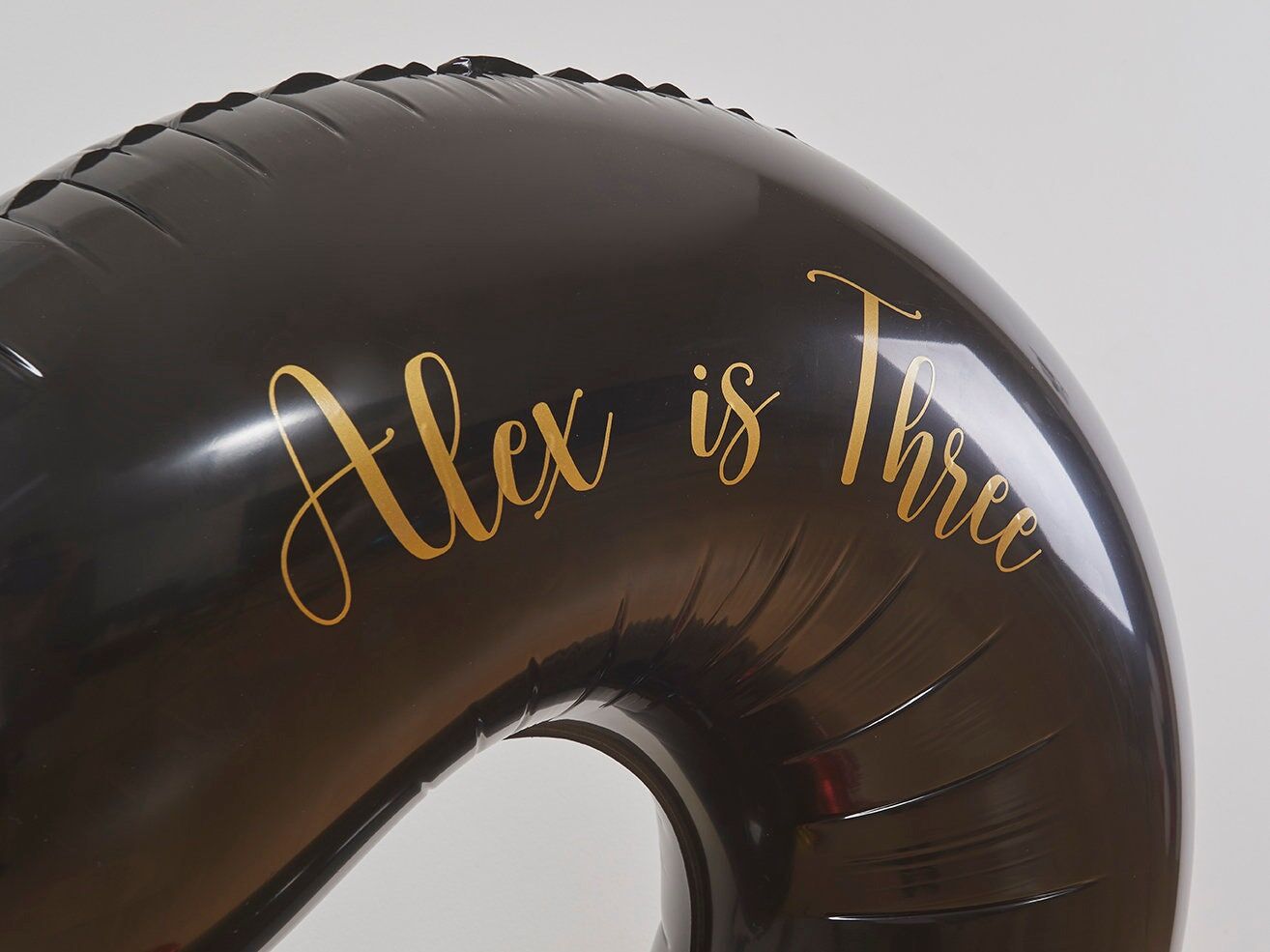 Fire Engine Balloon Sculpture gold vinyl sticker