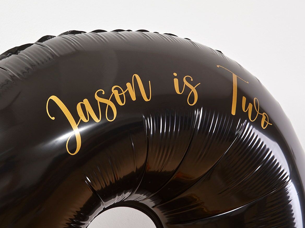 Fire Engine Balloon Sculpture gold vinyl sticker