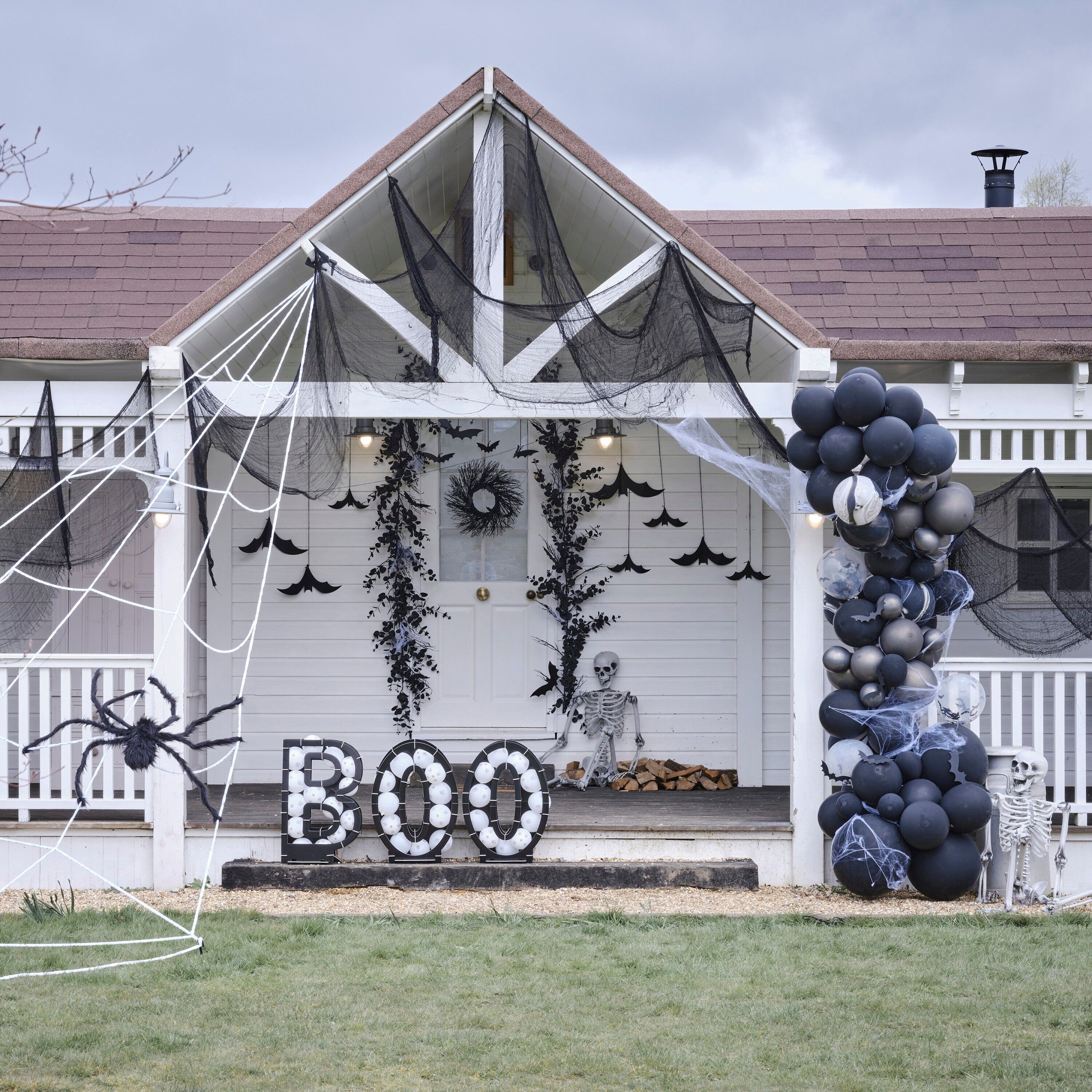 Black Bat Halloween Garland Halloween Party Decorations