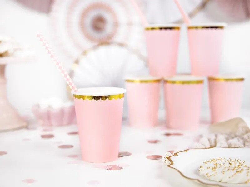 Pink Pastel Paper Cups