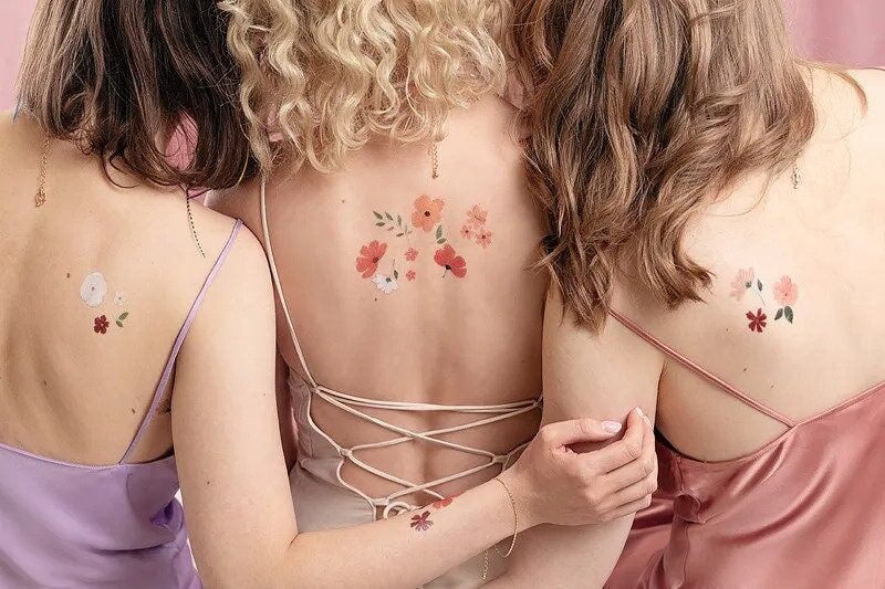 FLower Temporary Tattoos FLower Temporary Tattoos