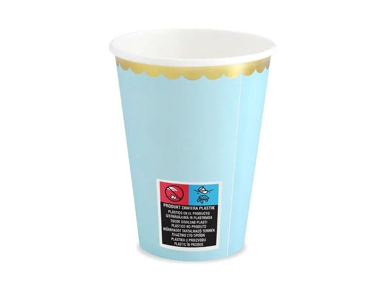 Blue Pastel Paper Cups