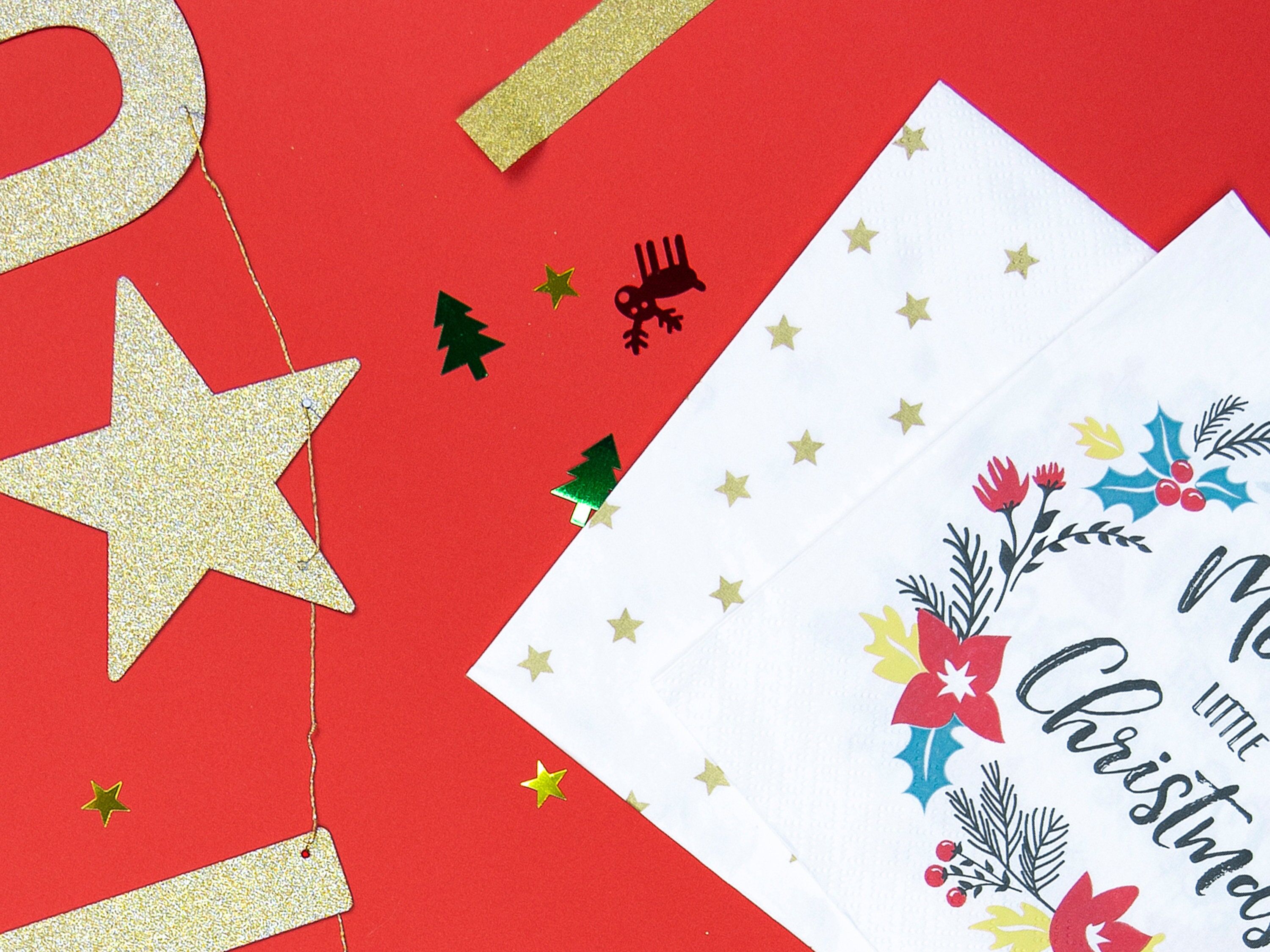 stars napkins Christmas Decorations