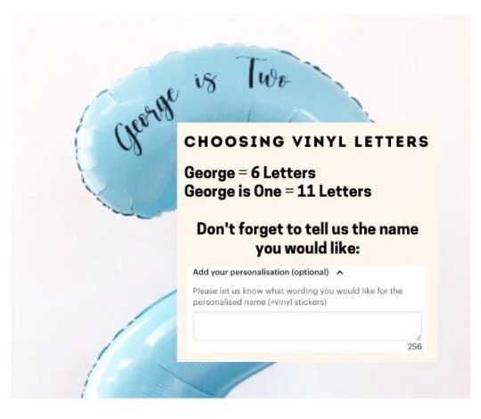 Star Wars Balloon Sculpture Choosing vinyl letters