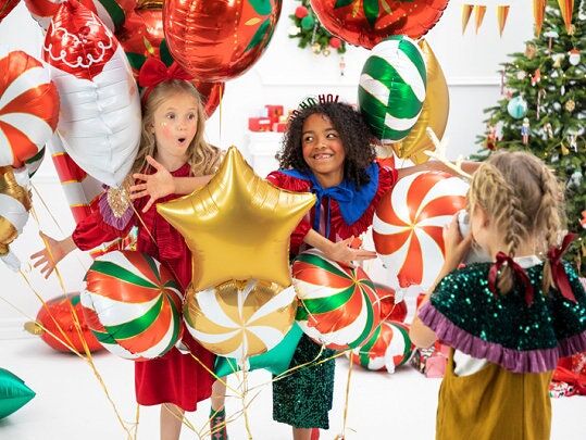 Festive Lollipop Foil Balloon Christmas Foil Ballons