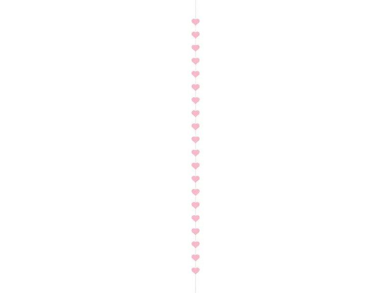 Pastel Pink Vertical Heart Garland hearts hanging decor