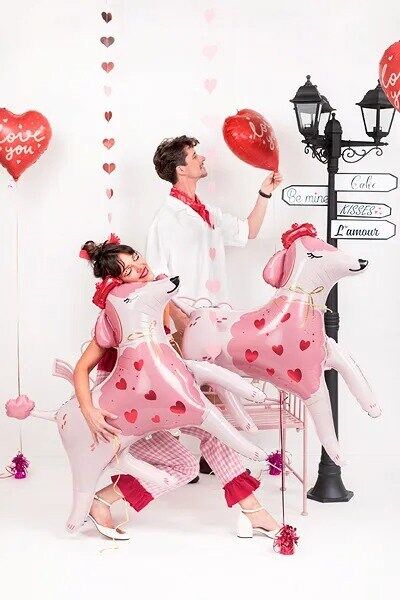 Valentine's Day Poodle Foil Balloon Valentine's Day Poodle Foil Balloon