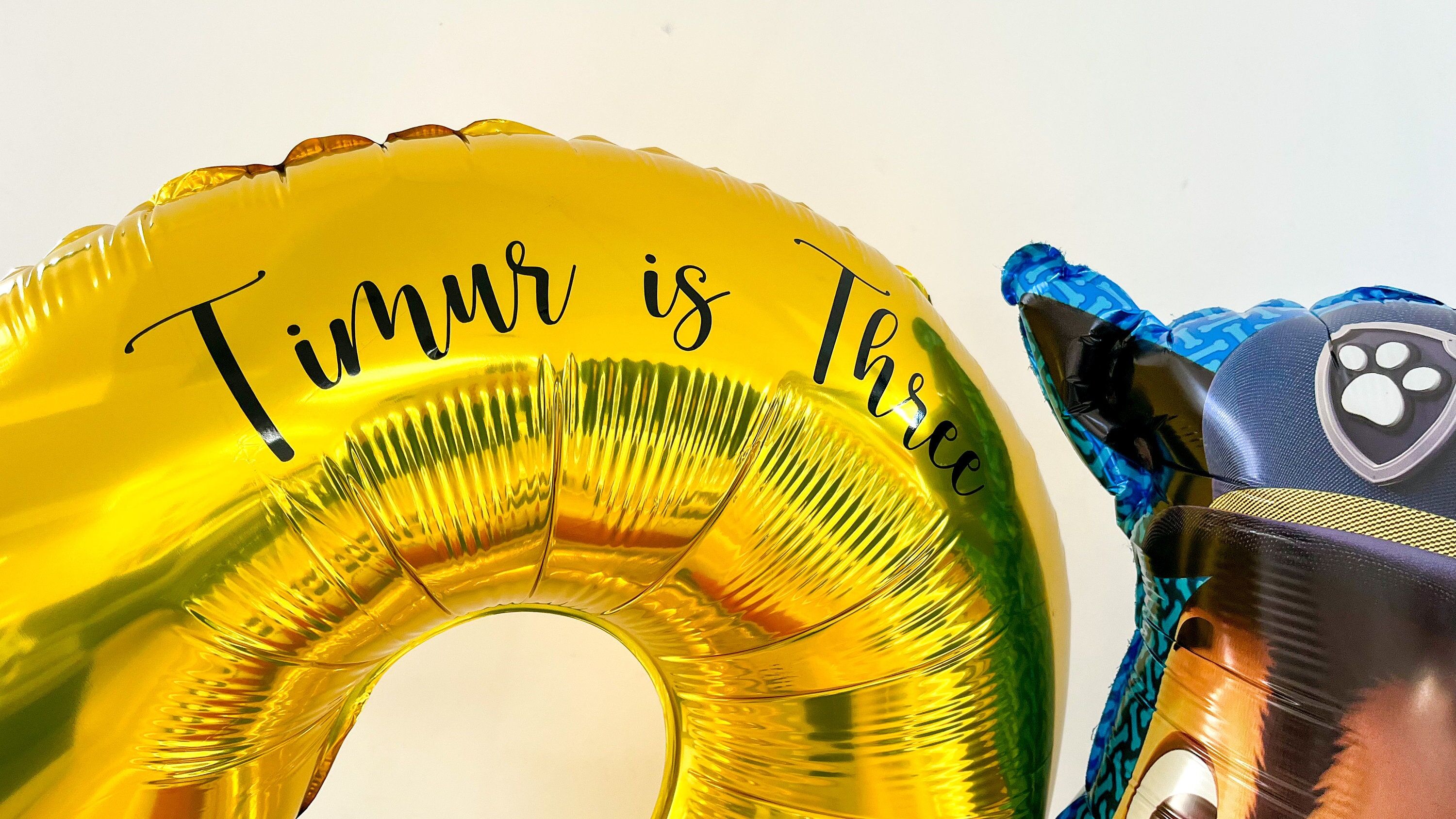 Dog Patrol Balloon Sculpture Sticker Letters