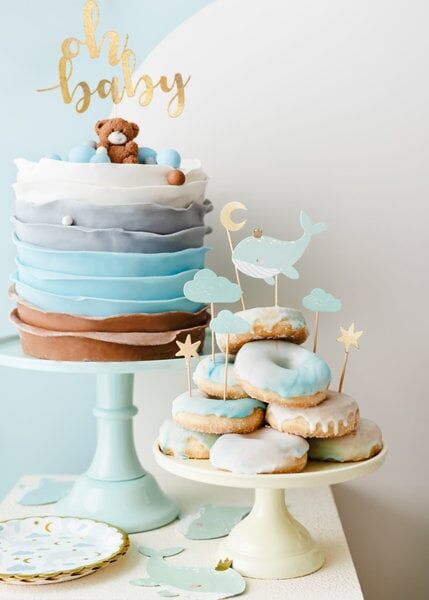 Whale Paper Napkins Whale Cup Cake Topper