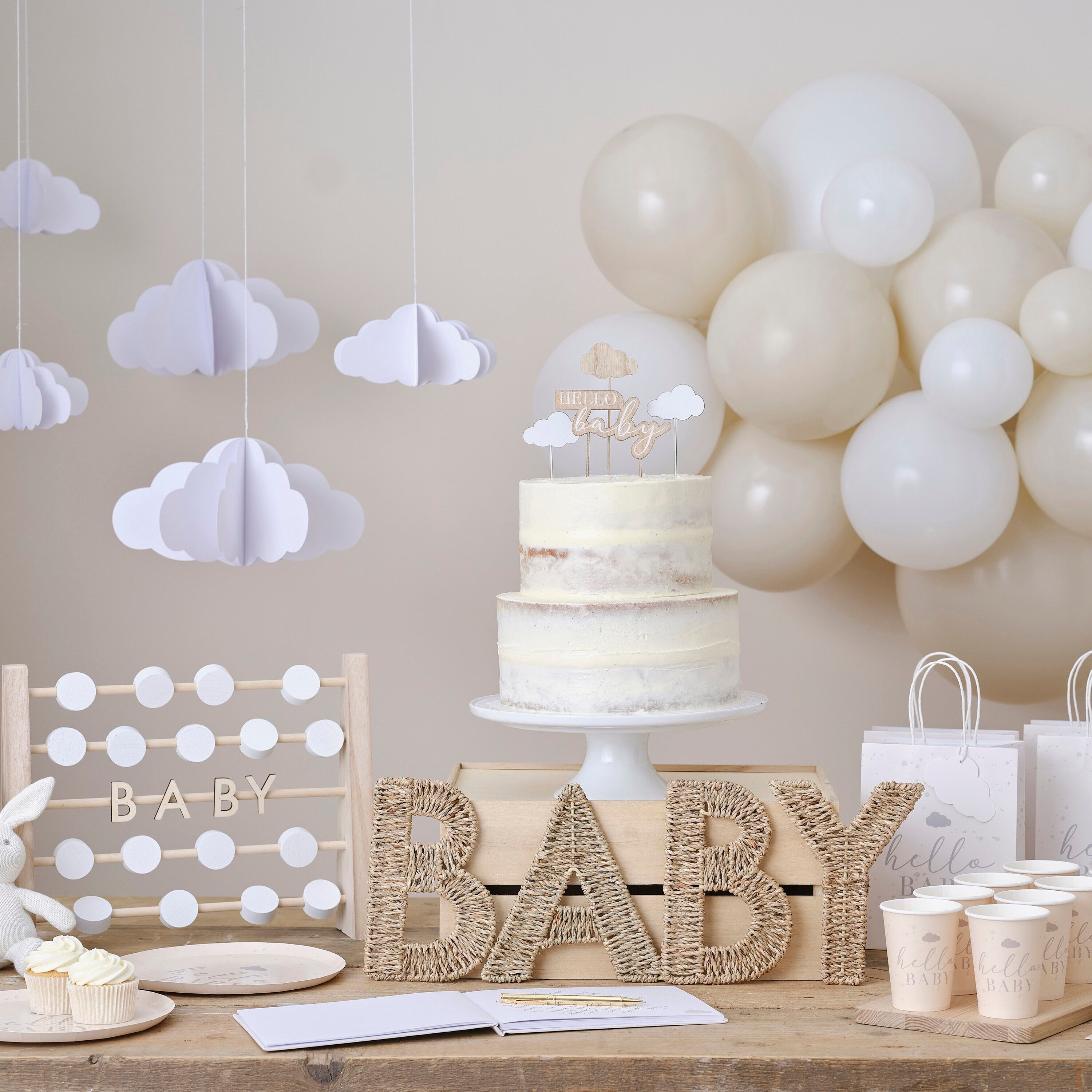 clouds decorations baby shower decorations