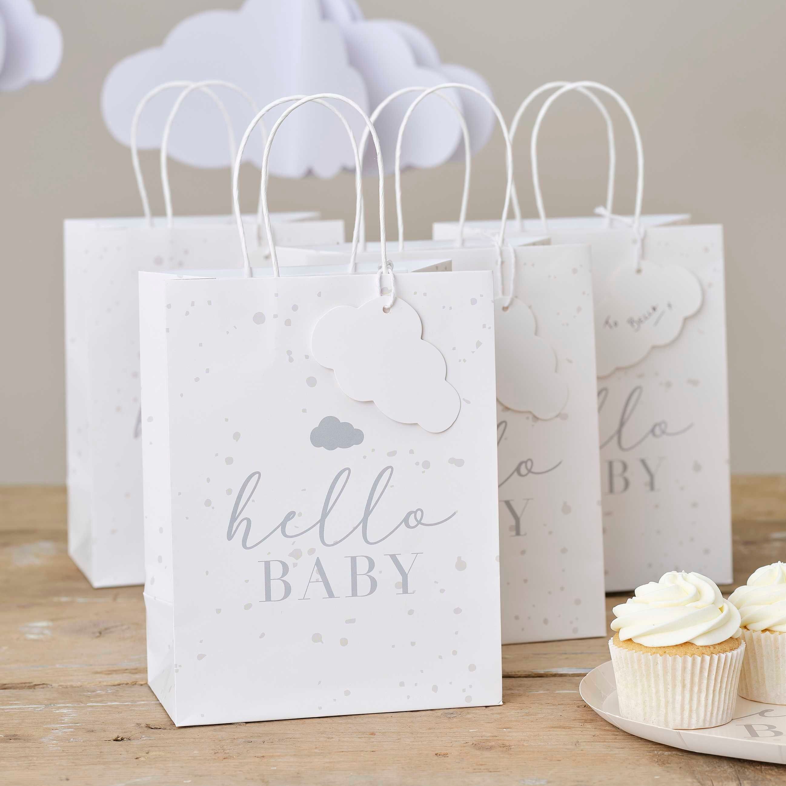 clouds decorations hello baby bags