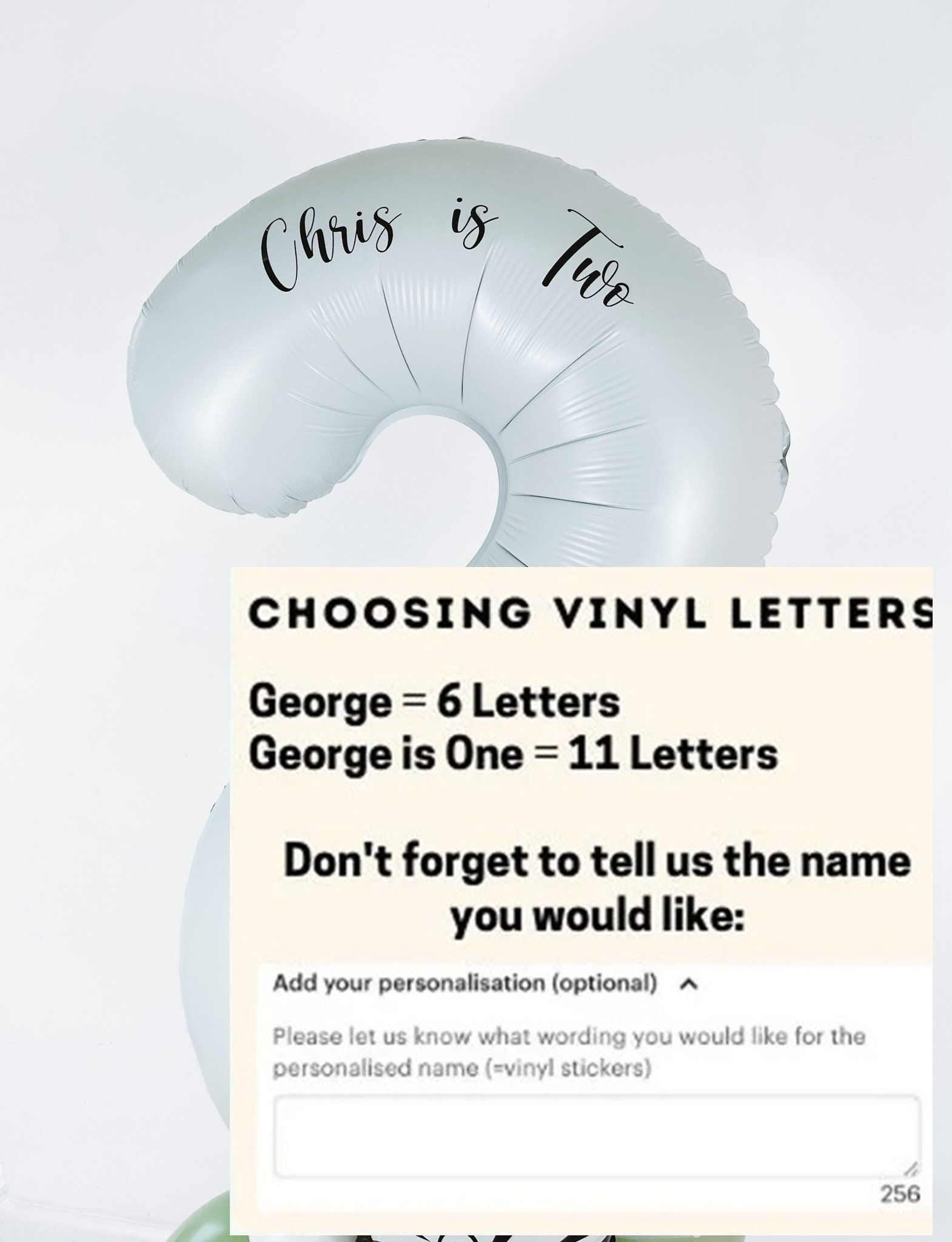 Green Safari Vinyl letters