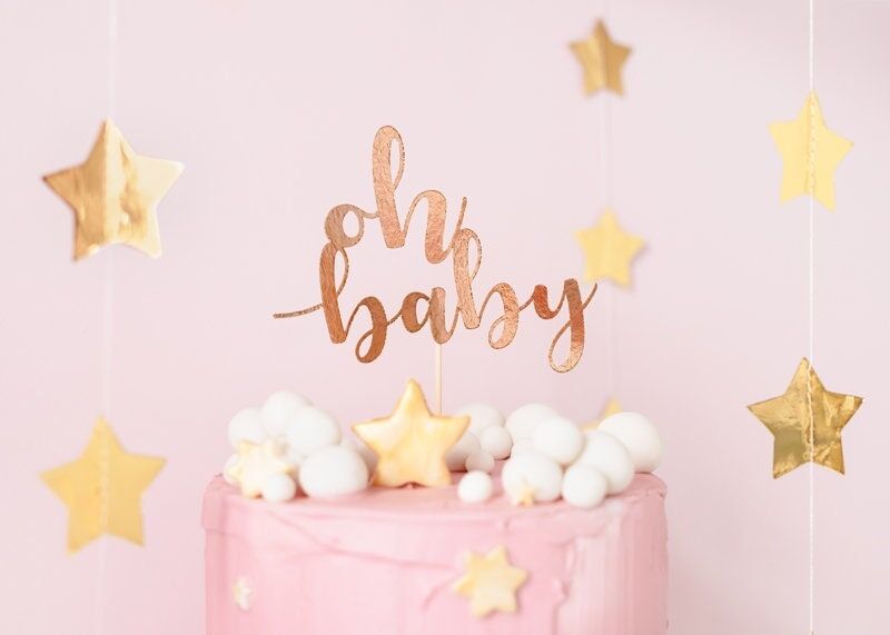 oh baby cake topper