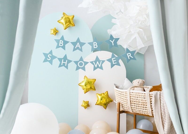 baby shower blue banner baby shower blue banner