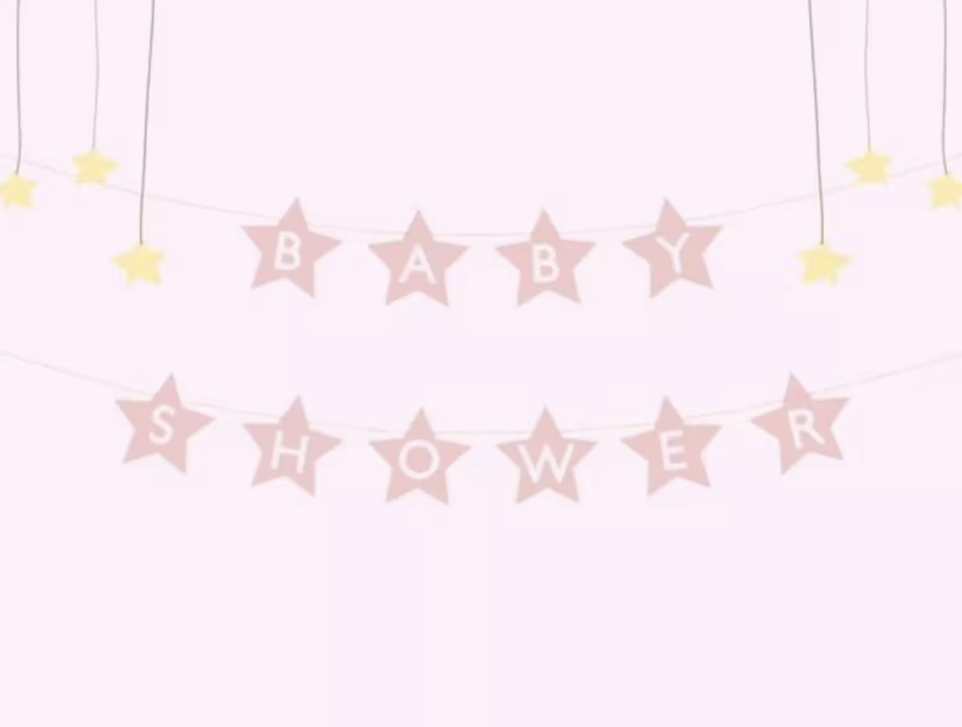 Pastel Pink Baby Shower Banner