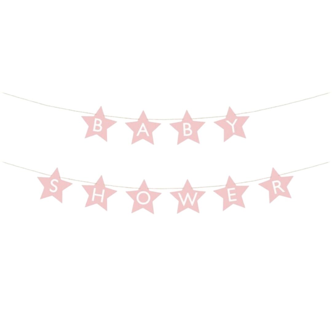 Pastel Pink Baby Shower Banner