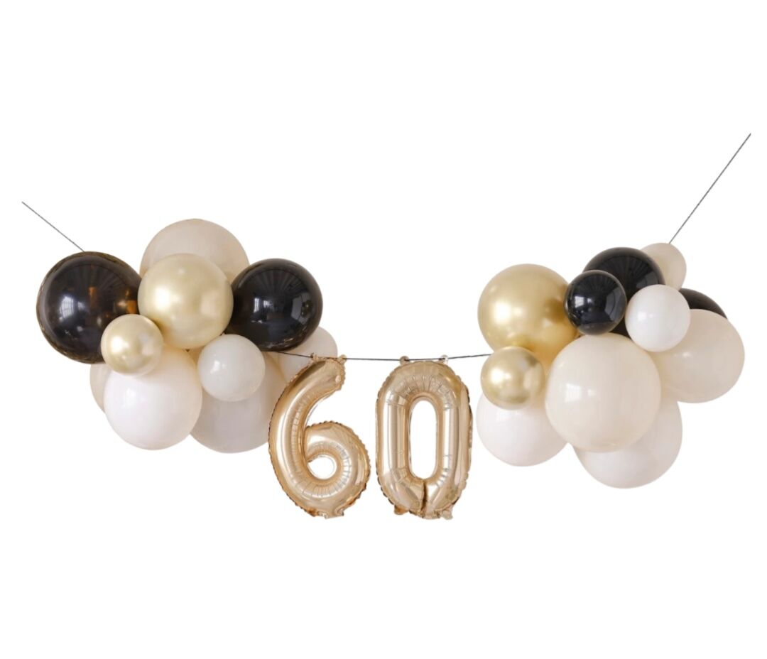 60th Birthday Balloon Bunting