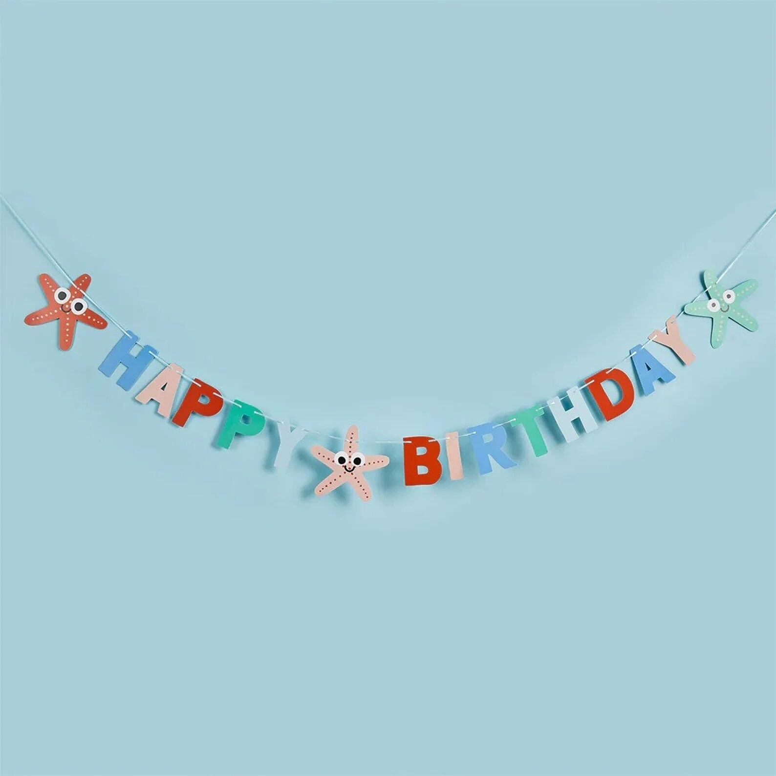Starfish 'Happy Birthday' Banner