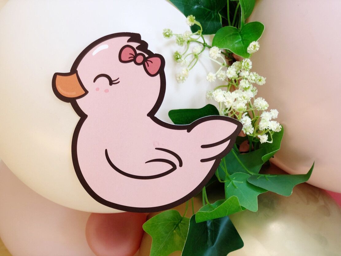 Pink Duck Balloon Arch Pink Duck Balloon Arch