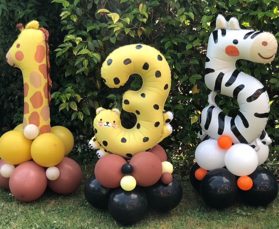 DIY 3rd Birthday Cheetah Balloon Sculpture