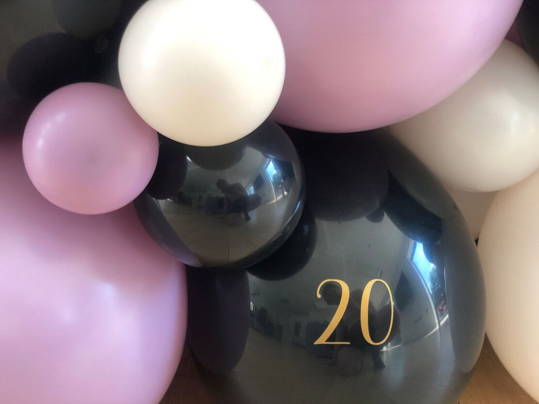 Purple Double Digit Balloon Sculpture