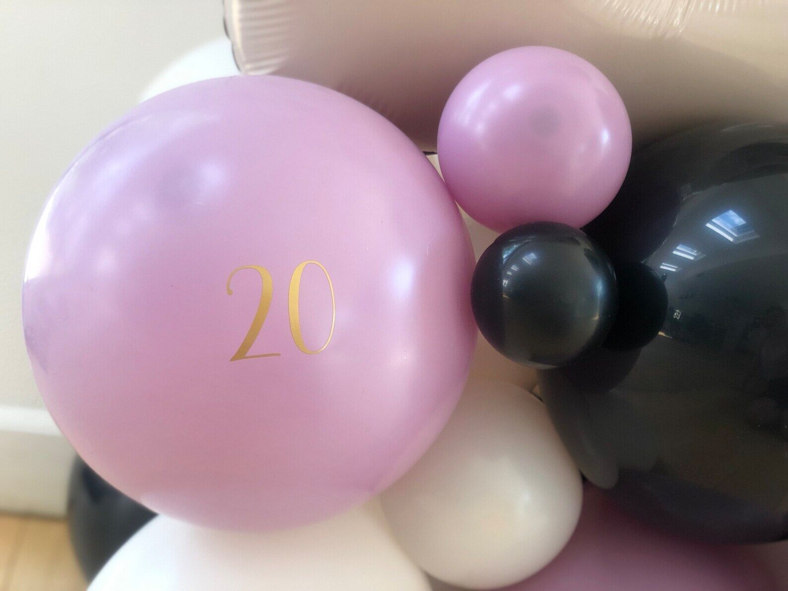 Purple Double Digit Balloon Sculpture