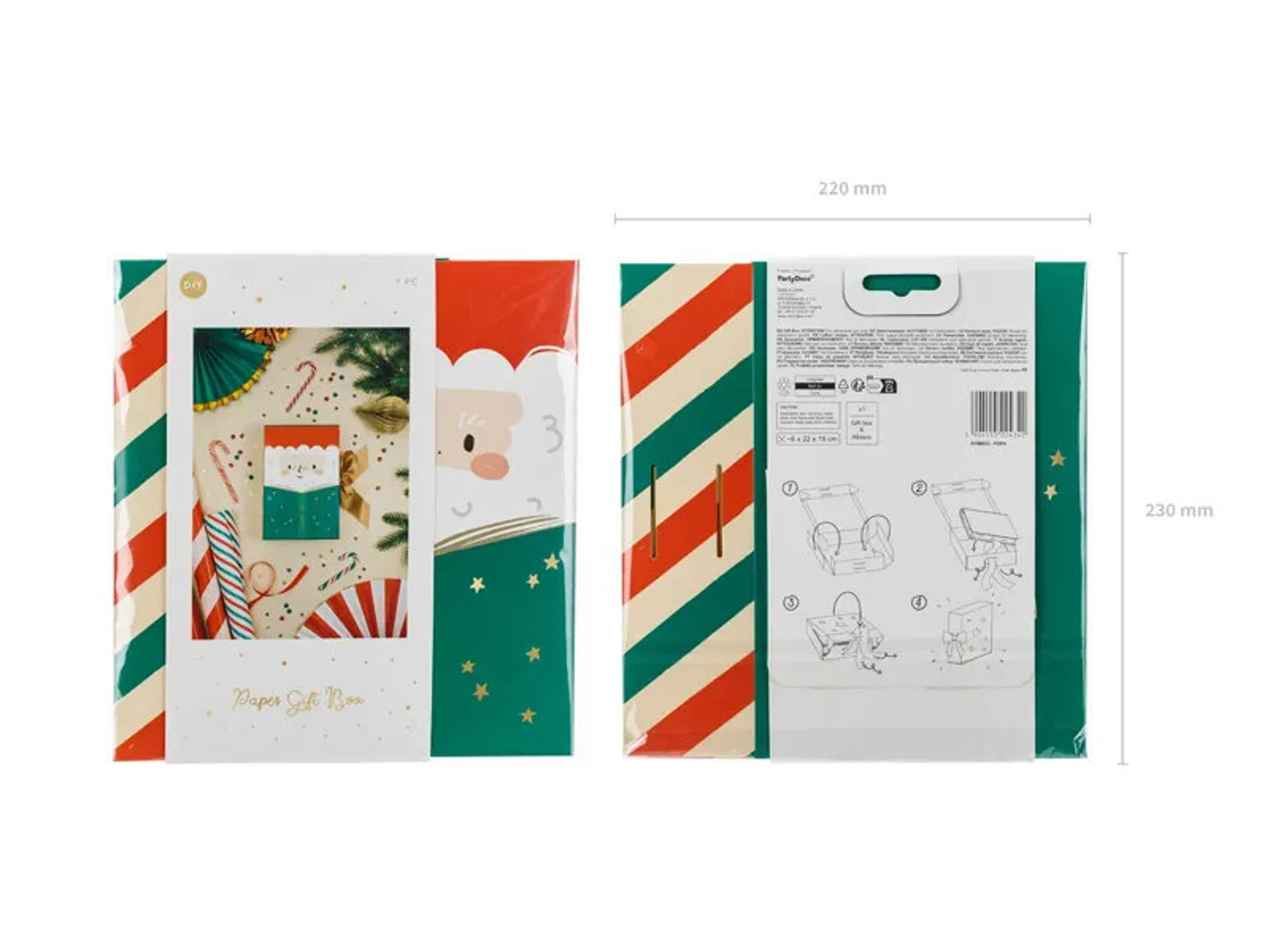 Surprise your Christmas guests with this adorable DIY Christmas Santa Gift Box