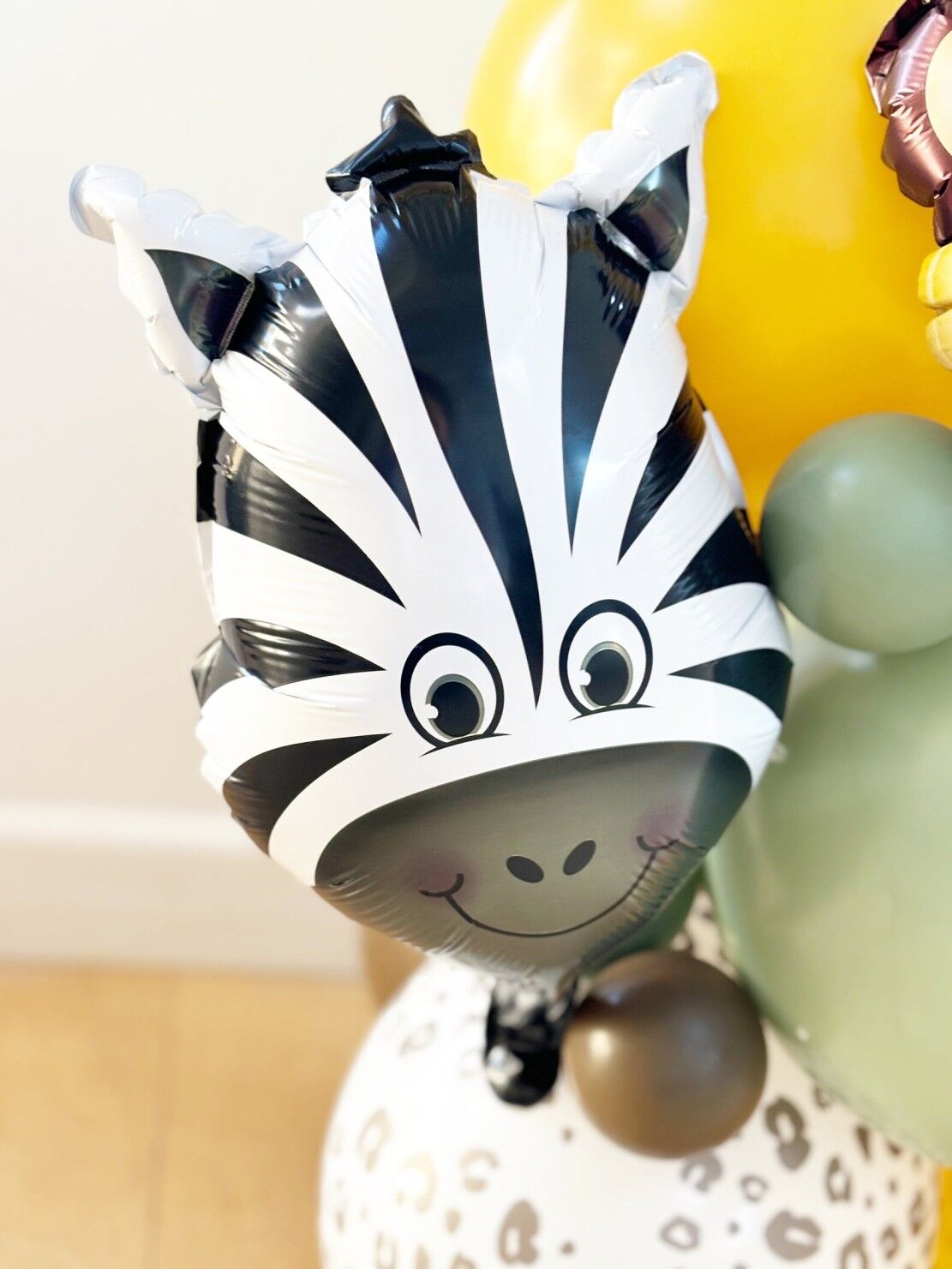 Natural Safari Birthday Balloon Sculpture