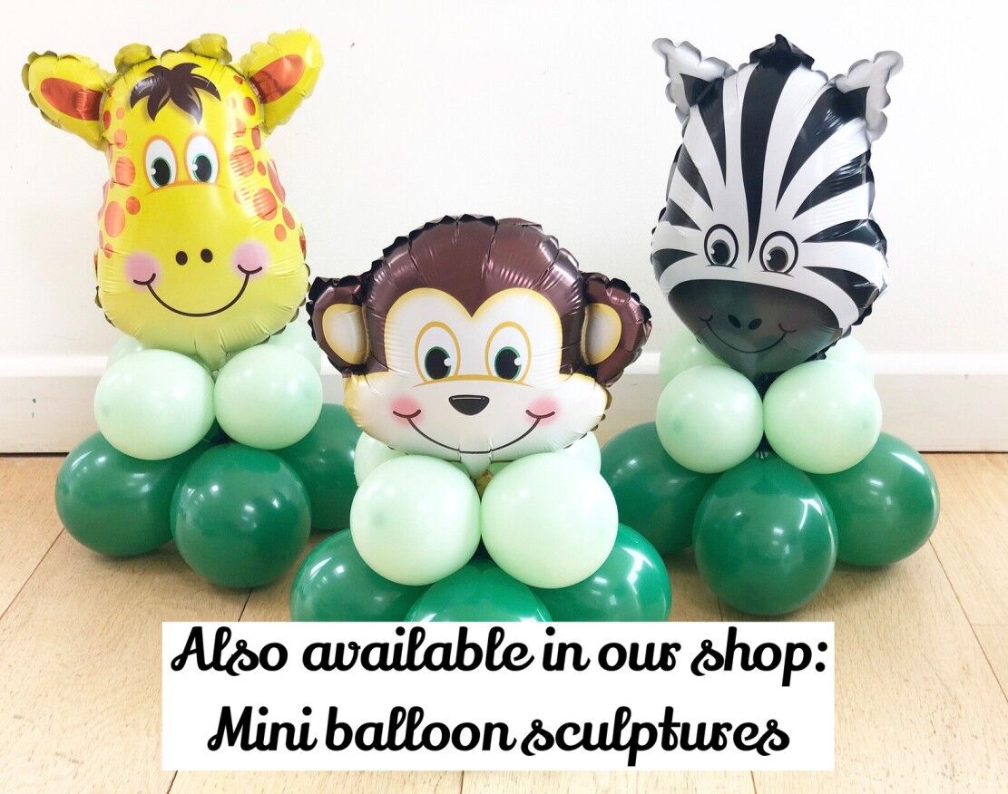 Natural Safari Birthday Balloon Sculpture