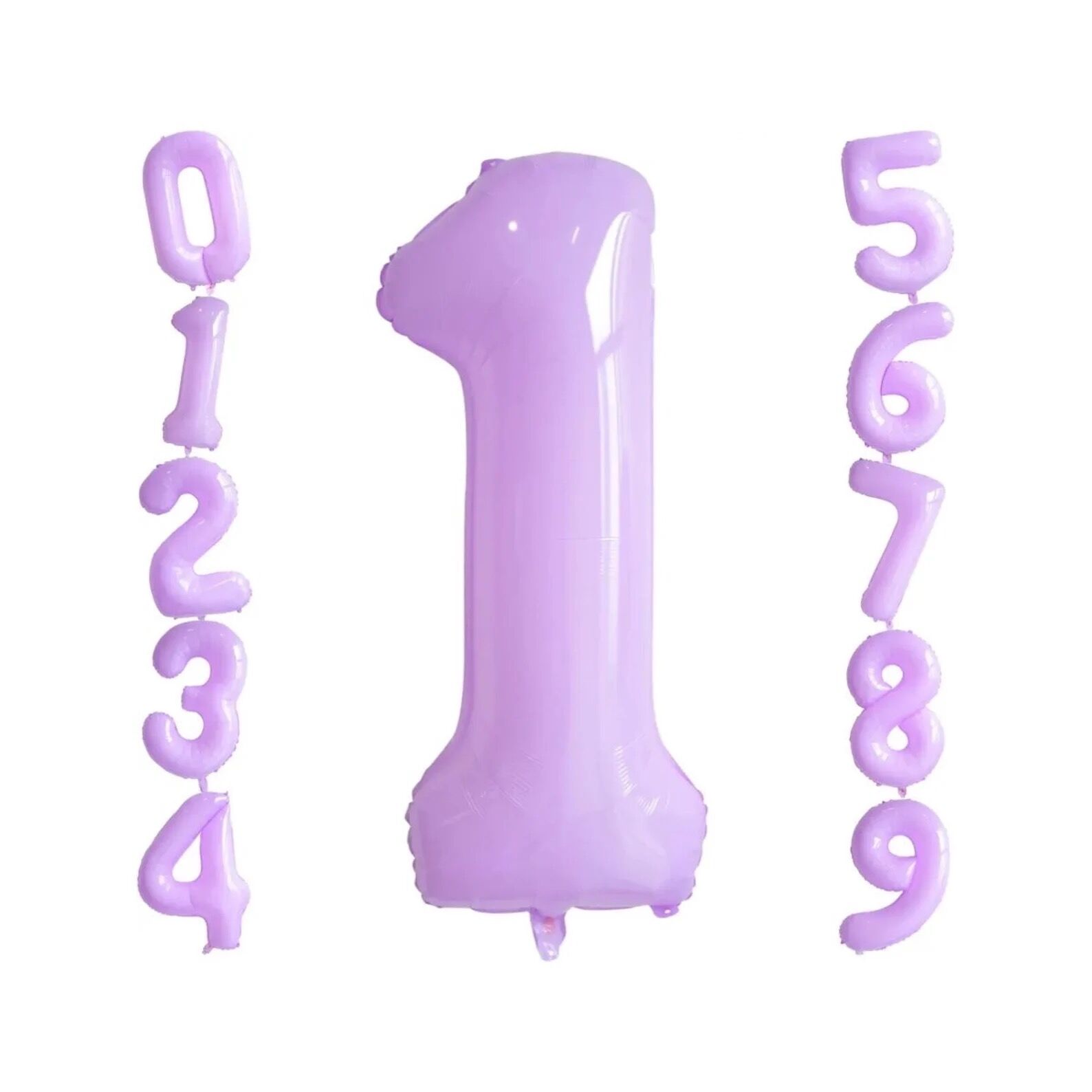 Giant Pastel Purple Number Balloon