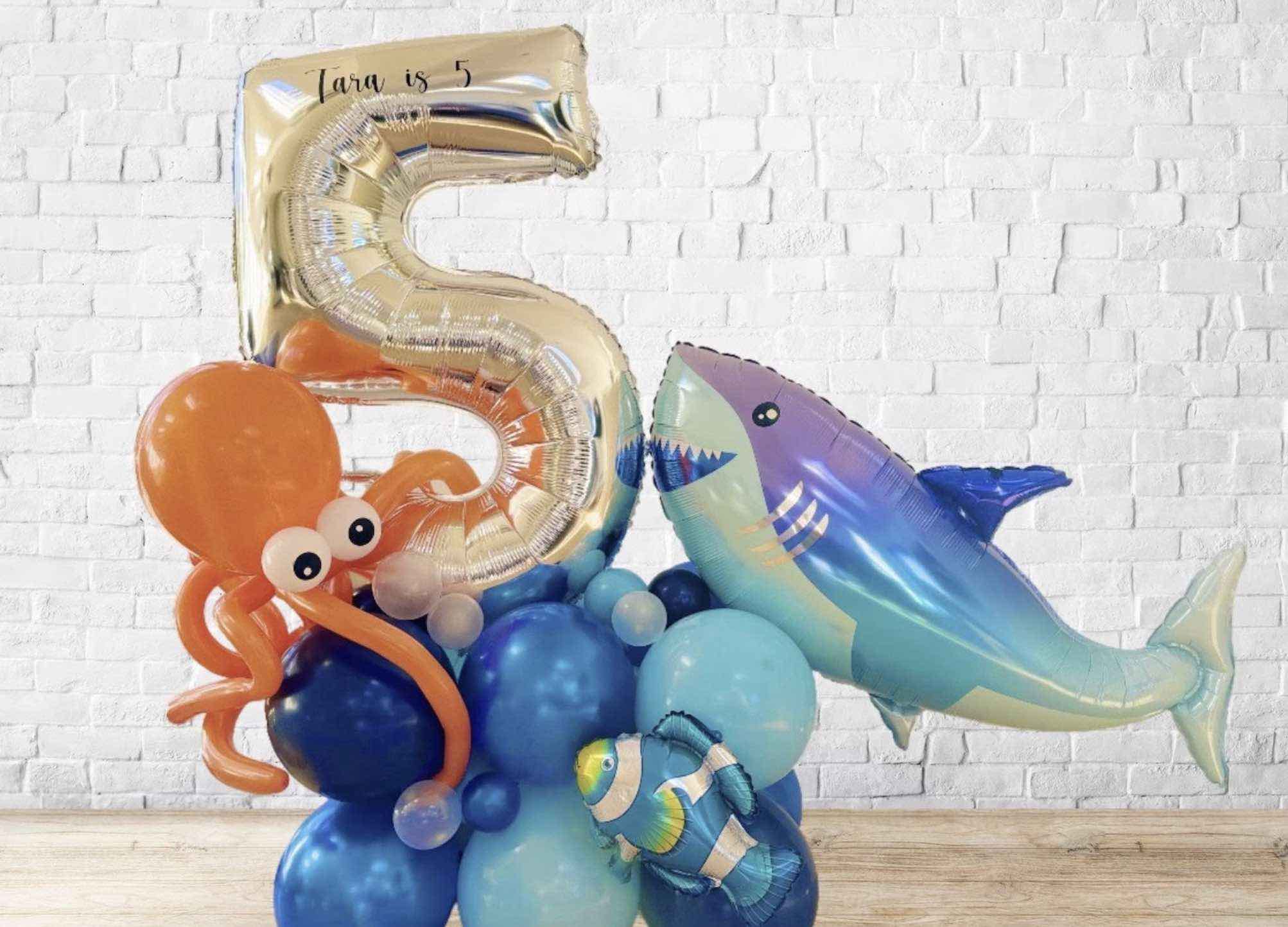 pixelcut-export-13 copy 2 Under The Sea Shark Balloon Sculpture